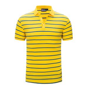 China Short Sleeve Striped 100% Polyester Polo T Shirt Fabric Weight 240gsm wholesale