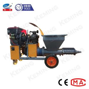 China Stucco Plastering Diesel Mortar Spraying Machine 4kw For Hydropower Station wholesale