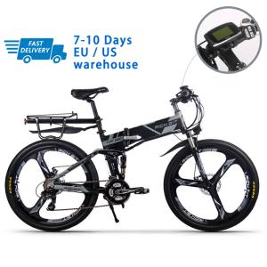 China EU STOCK 21 Speed Foldable Electric Bike Full Suspension Top 860 26inch 36v 250w For Adults wholesale