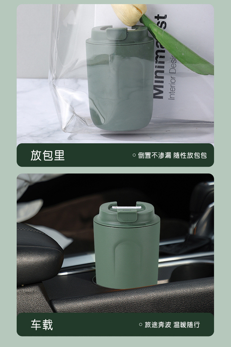 Stainless Steel Coffee Cup Travel Mug Double Wall Vacuum Cup Reusable Tumbler Cup For Car Thermos With Lid For Keep Hot/Ice Coffee