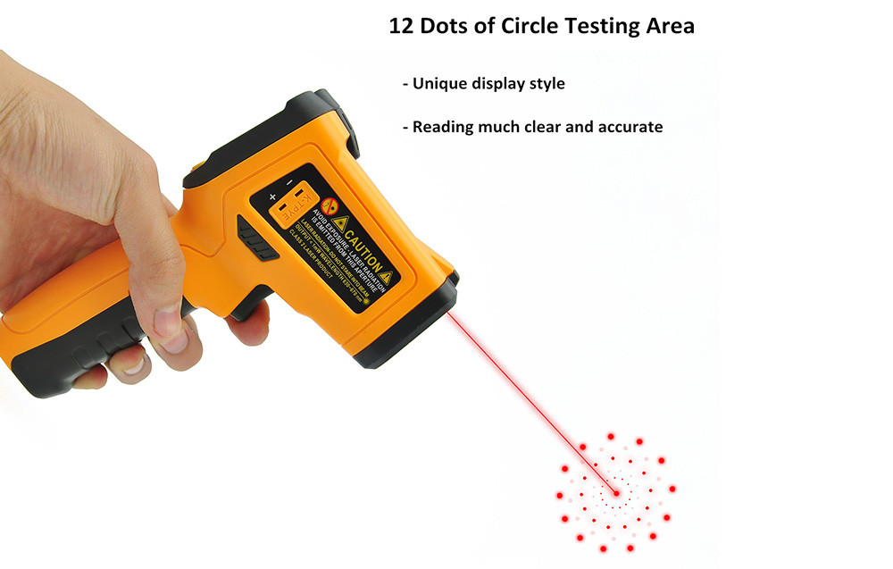 Industrial / Home Handheld Infrared Thermometer Thermal Temp Gun Auto Power Off