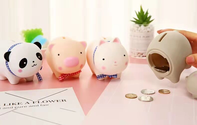 Small Size 13x15cm Money Piggy Bank CE FCC ROHS certification