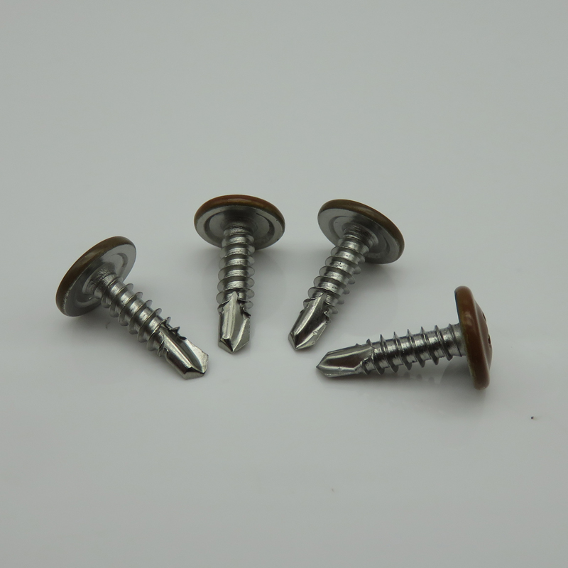 Carbon Steel Martial 4.2x16 Phillips Washer Truss Painted Head Self Screw RoHs Approved