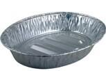 China Takeaway Aluminum Cake Pan , Food Packing Oval Roasting Pan Environment Friendly wholesale