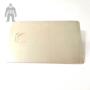 China Stainless Titanium Aluminium Business Cards , Square Aluminium Visiting Card wholesale