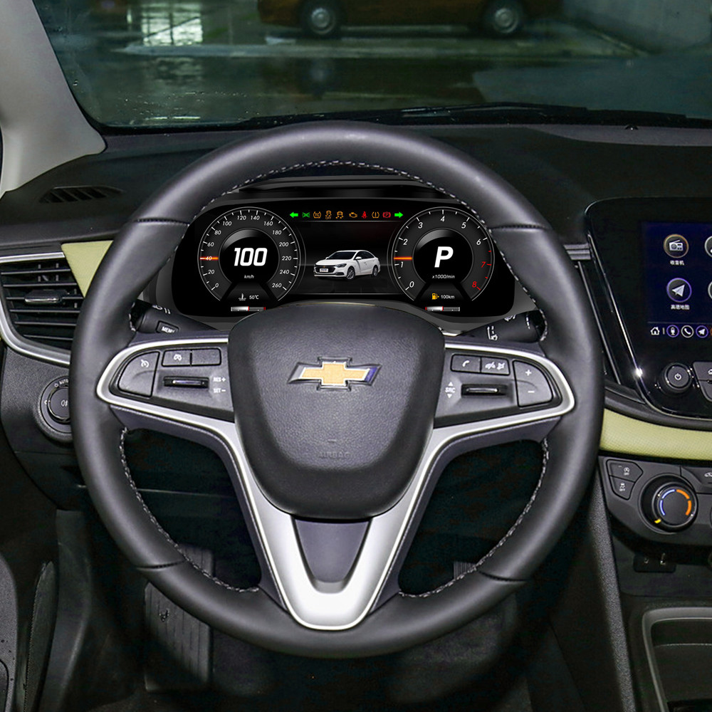 Chevrolet Cruze Automotive AI Modification 12.3-inch LCD Digital Car Gauges with Plug and Play Feature