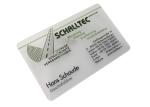 Multicolor PVC Plastic CR80 Transparent Business Card