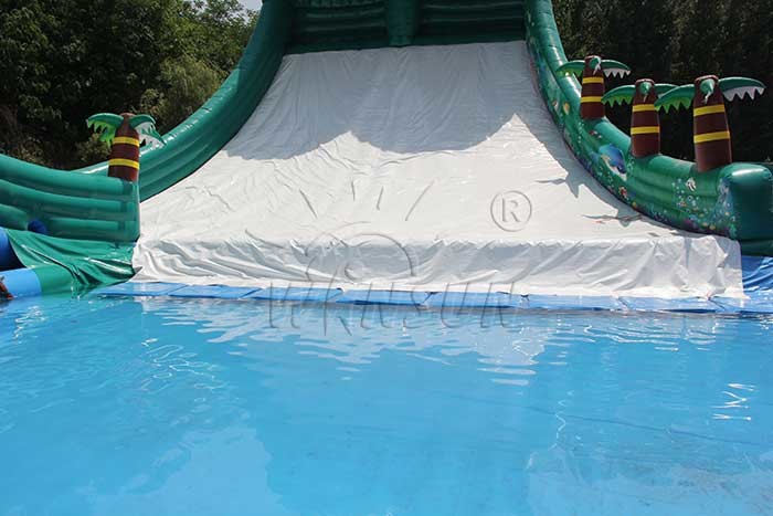 Dinosaur Theme Blow Up Water Park , Customized Size Inflatable Aqua Park