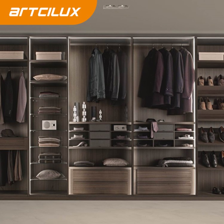 Customized Length Wardrobe Under Cabinet LED Strip Lighting Recessed Mounted