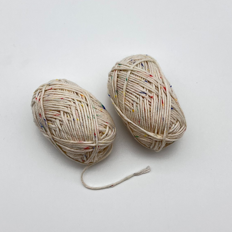 98% Cotton 2% Colored Dot Polyester Mix Color Cotton Yarn Variegated For Diy Toys