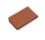 11x7cm Polybag Mens Leather Bifold Wallets , AQL Slim Brown Leather Wallet