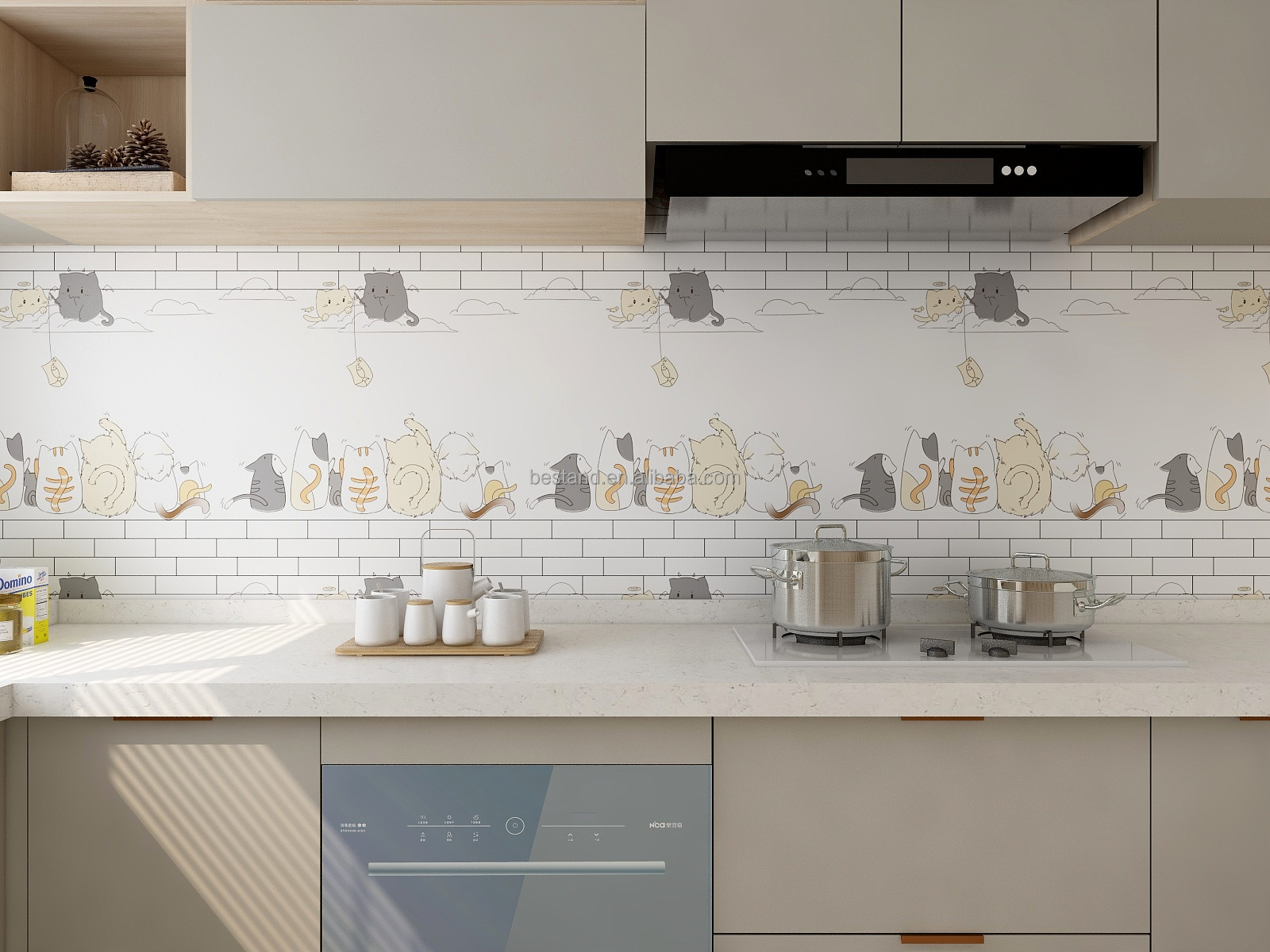 3D Wall Paper for Modern Home Decoration in Modern Design Style 0.60 M * 100M Roll Size