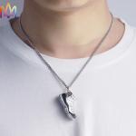 Eco Friendly 32g Hip Hop Shoe Mens Engraved Necklace