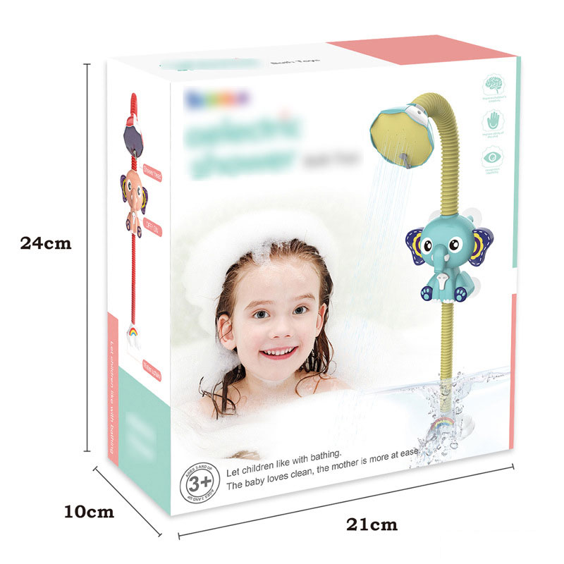 DUCK Style Electric Elephant Shower Cloud Spray for Children's Bathroom and Swimming Toy