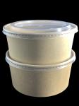 8 12 16 22oz Custom Logo Kraft Paper Bowl Paper Takeaway Food Containers With