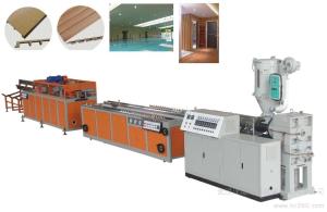 China Popular Easy Operated WPC Profile Extrusion Line Low Energy Consumption wholesale