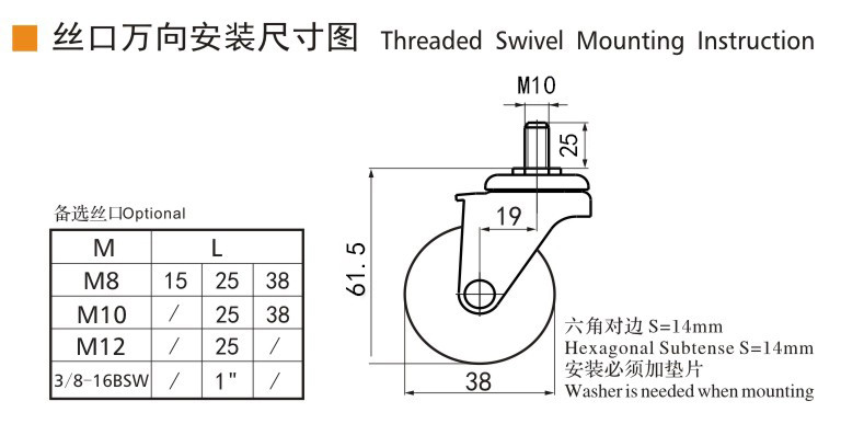 Aluminum Mini Caster Wheels , Small Metal Caster Wheels 1.5 Inch