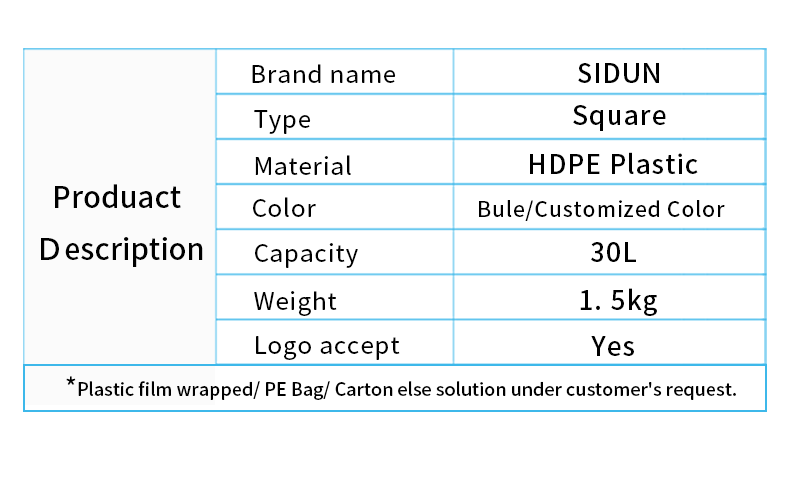 Caliber 47mm Plastic Chemical Containers Barrel 30l Food Grade