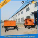High Raising 4 Wheel Aerial Work Platform , CE 18m Hydraulic Electric Mobile