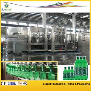 China Soft Drink Carbonated Filling Machine , Line PET Bottle Glass Bottle wholesale
