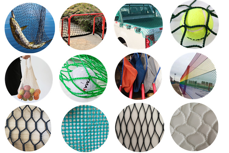 High Speed Knotless Fishnet Manufacturing Machines , Cotton Bag Making Machine