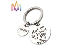 China Anti Rust 10.9g Custom Shaped Mom Teacher Keychain wholesale