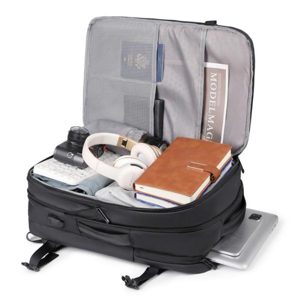 Custom Logo/Graphic Printing External Frame Multifunctional Business Laptop Bags with Plain Pattern Type and Cotton Lining