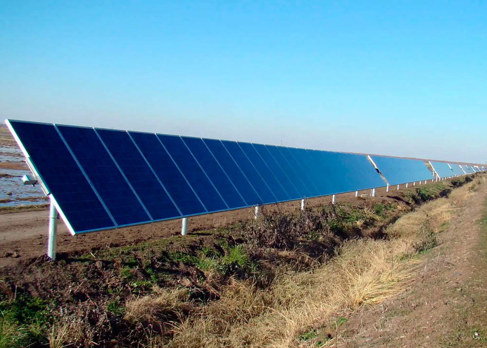 Solar Panel Sun Single Axis Solar Tracker Galvanized Steel