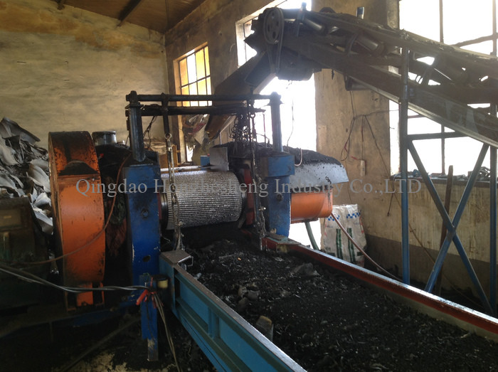 Automatic Used Tire Recycling Machine / Tire Scrap Cutting Equipment