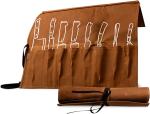 Durable Knife Roll Bag Canvas Carrying Case For Kitchen