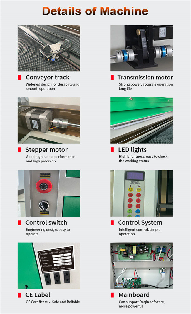 9H Nano Tempered Glass Screen Protector Laser Cutting Machine with CO2 Laser Technology for Precise and Cuts