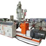 Drainage Electric Conduit Pipe Machine , High Speed HDPE Pipe Extrusion Line