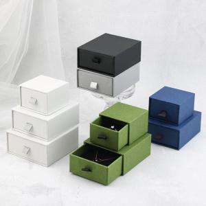 China Customize LOGO Drawer Packaging Boxes Plain White Jewelry Gift Packaging Boxes wholesale