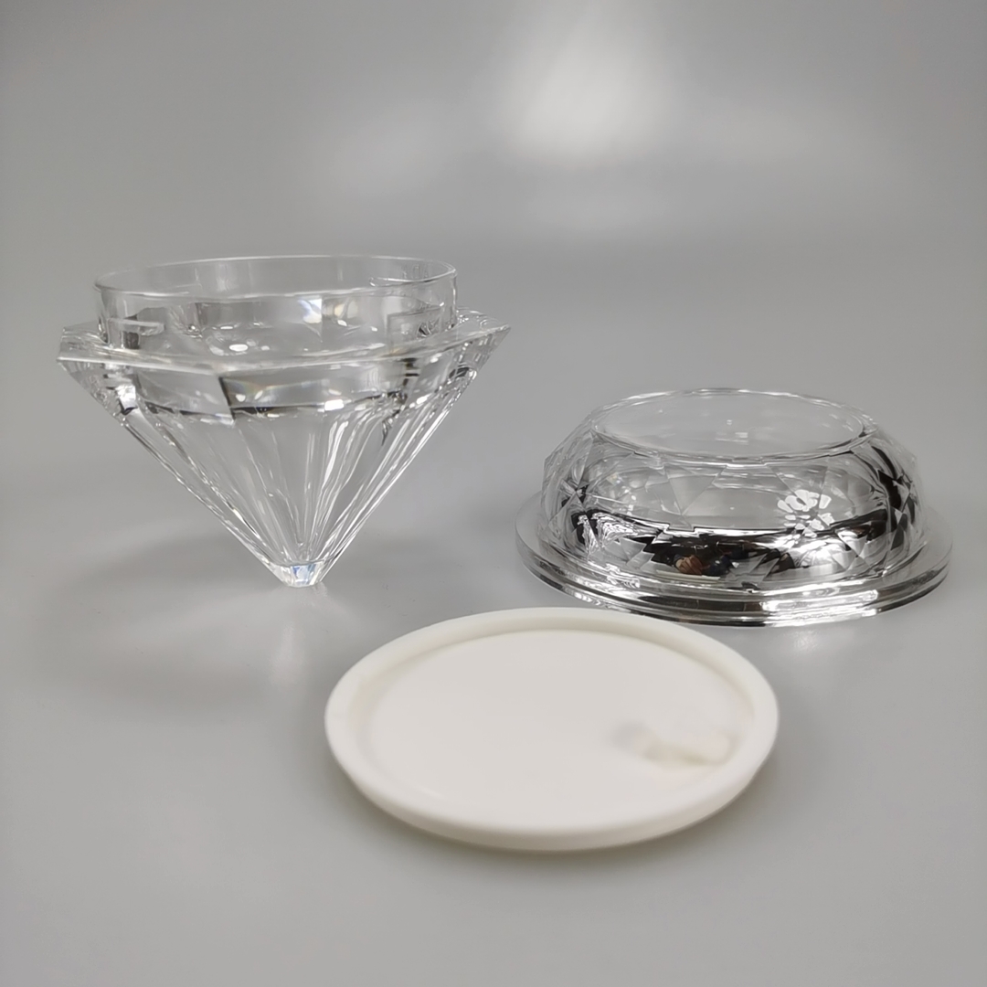 30g Luxury Acrylic Transparent Cream Jar for Face or Eye Cream Cap Material Plastic