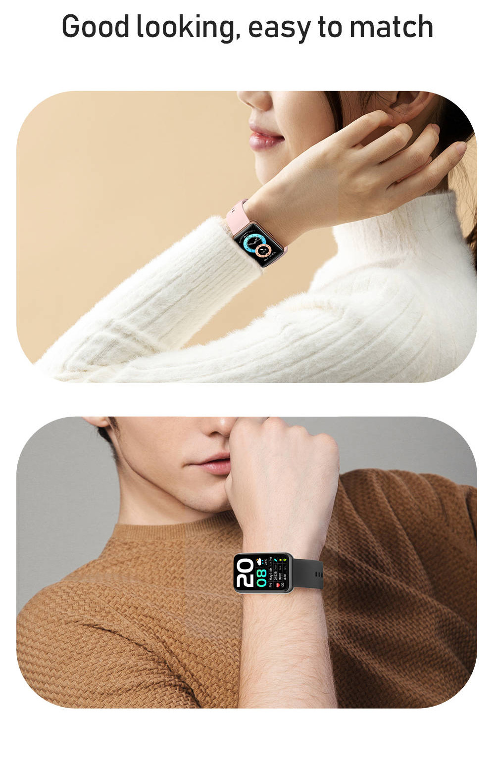 10 Sport Model Fitness Smartwatch Heart Rate Blood Oxygen Tracker