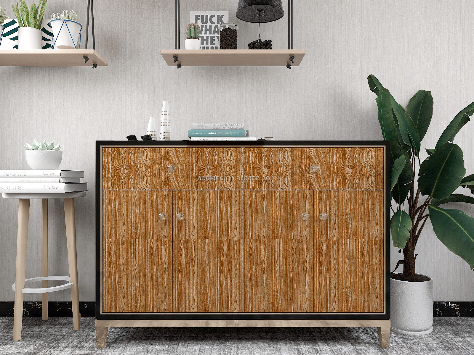 Nice Designs 3D Texture Vinyl Wall Paper for Kitchen Modern Design Self-Adhesive Wallpaper