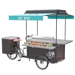 China Customization accepted BBQ cart barbecue grill outdoor food bike wholesale