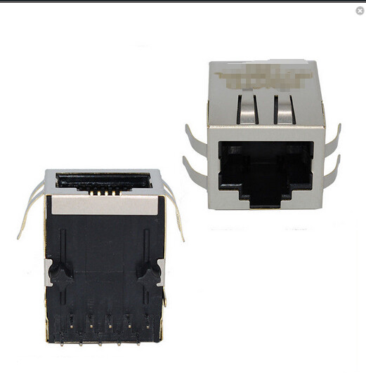 Surface Mount Integrated RJ45 Female Jack , Cat5e Cable Female Ethernet