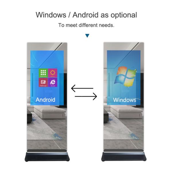 Android Windows 1920x1080p 21.5" Smart Mirror Digital Signage For Gym