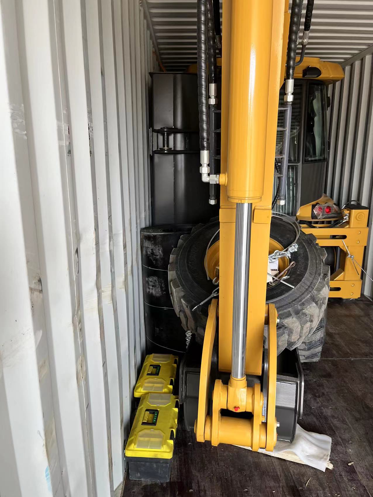 4280mm Max. Digging Depth 4WD Compact Loader Backhoe with Front End Loader and ROPS Cab