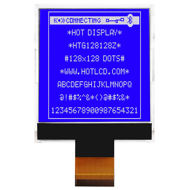 128X128 Graphic COG LCD Module SSD1848 STN-Gray Display HTG128128Z