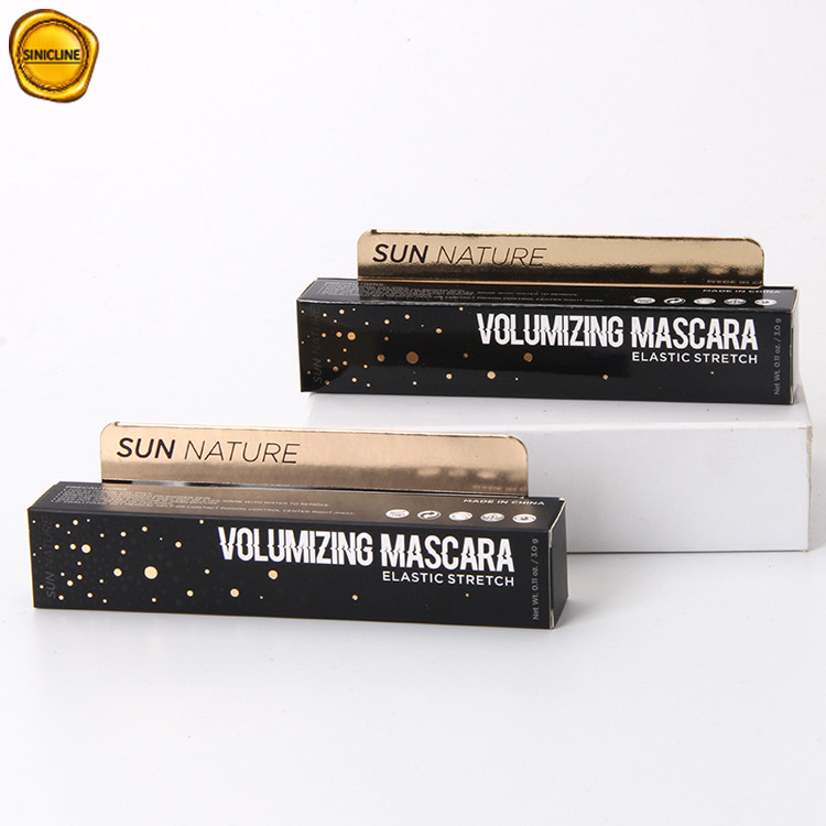 Recyclable Mascara Cosmetic Packaging Paper Box Custom Logo Printed