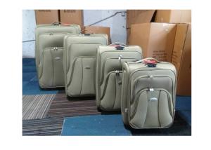 China 4 Piece Set Of Eva Trolley Luggage 600DTWILL Fabric 4 Colors Available wholesale