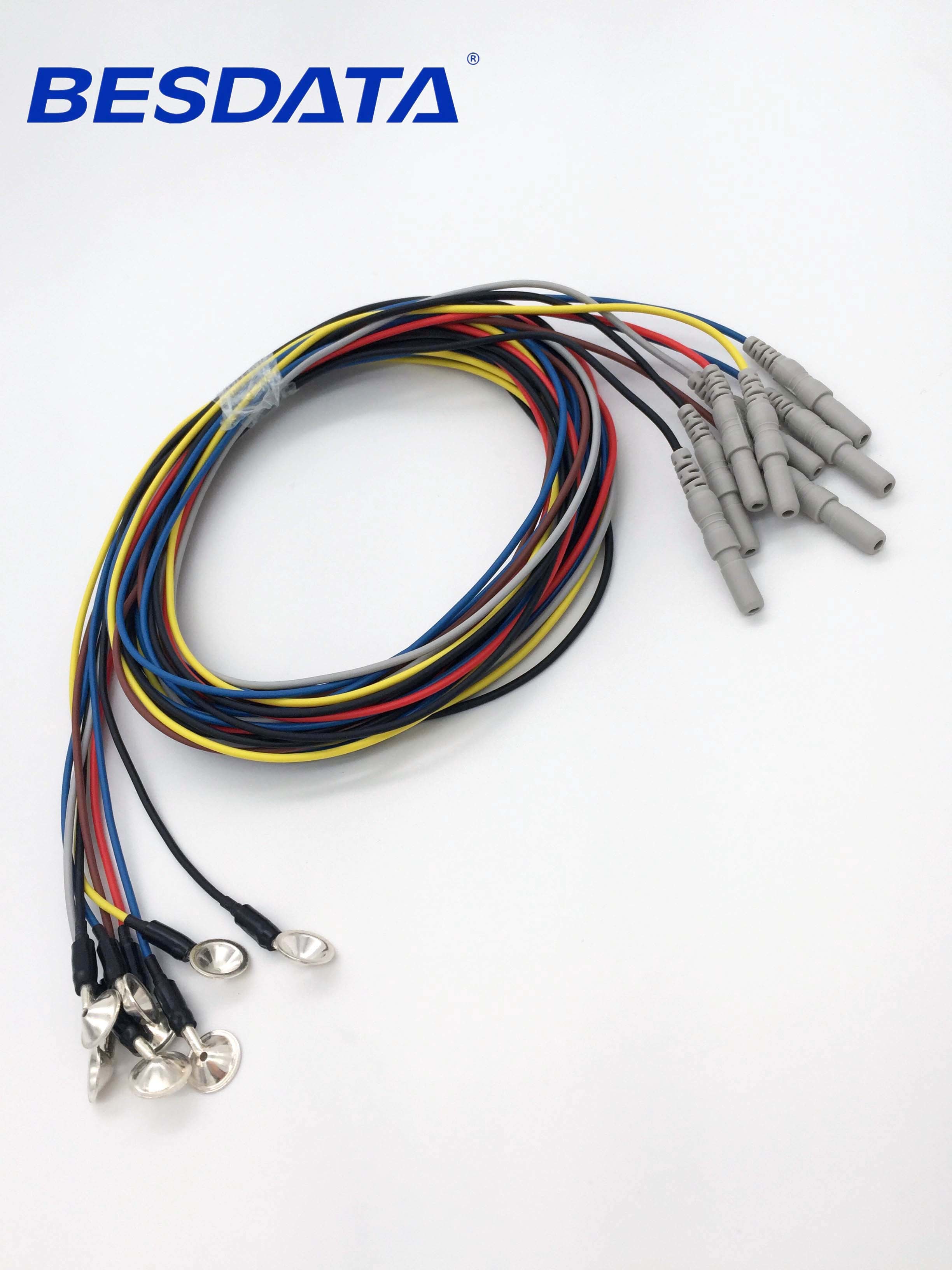 1.5M Length Portable EEG Electrodes High Sensor Biofeedback Cap Machine