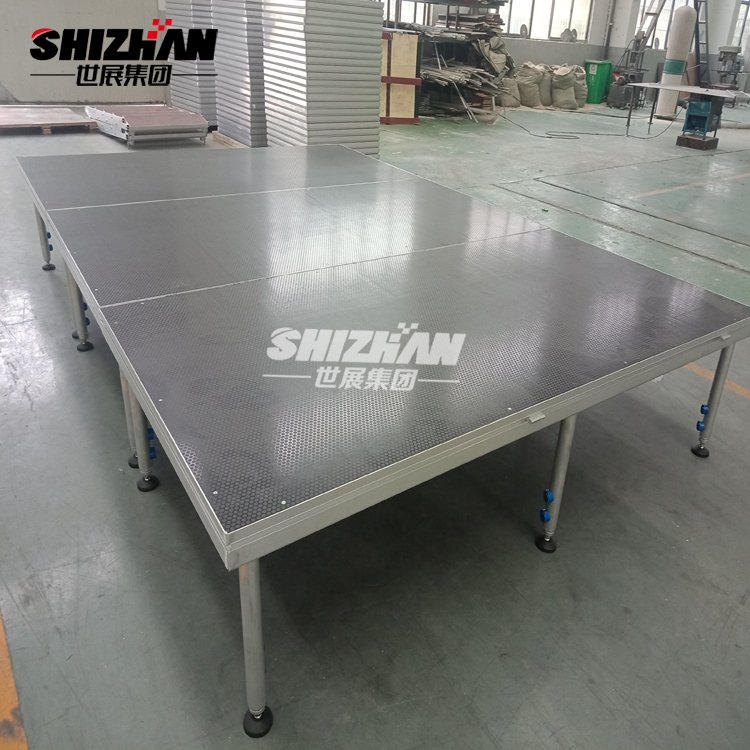 24x24 400mm 3metres table slide linear portable stage outdoor