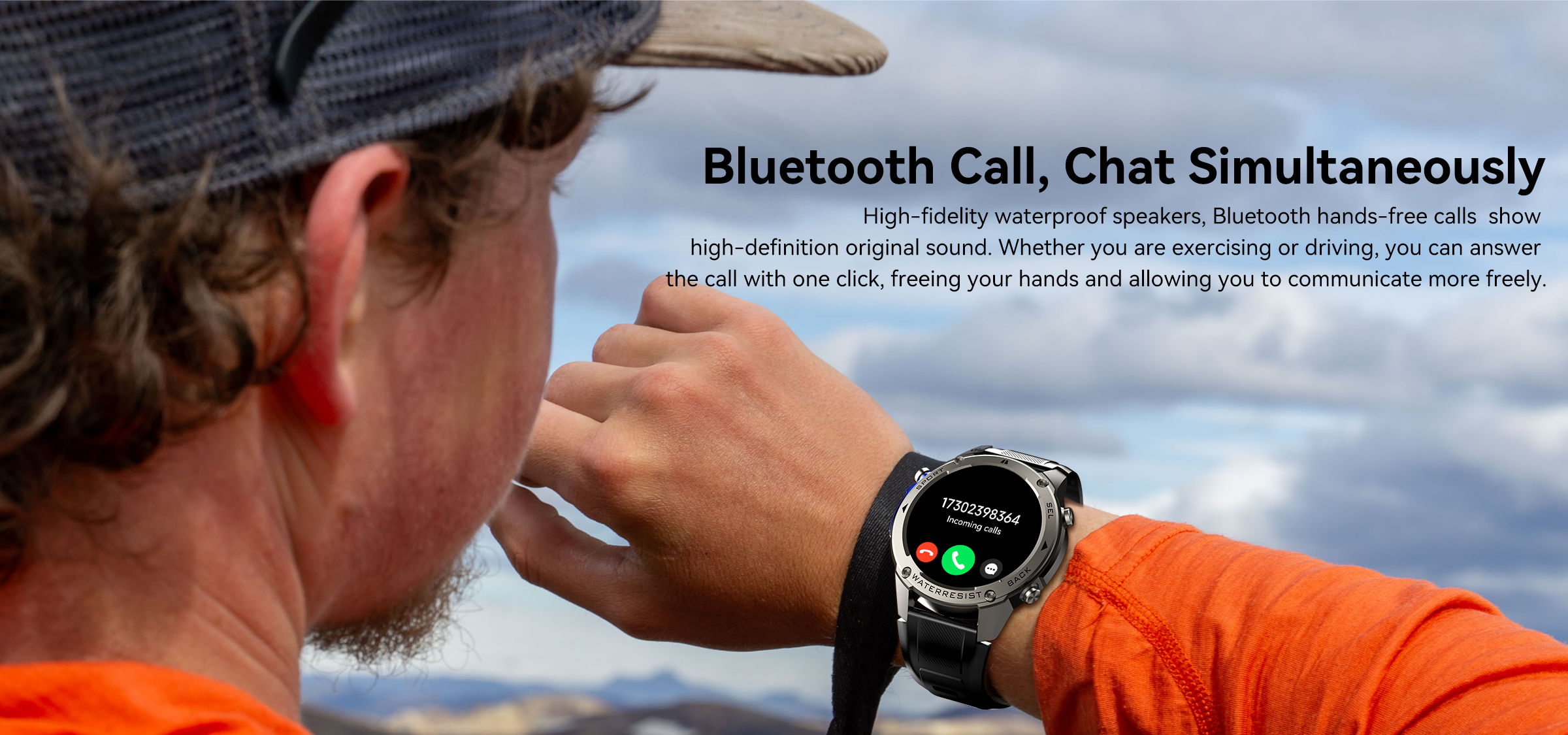 DM56 GPS Smart Watch with L1+L5 Dual Frequency, 1.43" AMOLED Display, 5ATM Waterproof