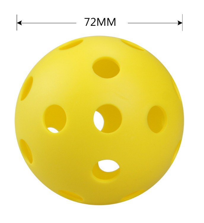 72MM PE Injection Molding Pickleball Balls For Indoor / Outdoor Sports USAPA Approved