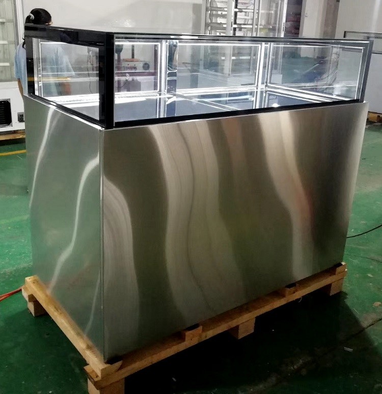 2.0m cold sandwich dessert showcase with back sliding glass door