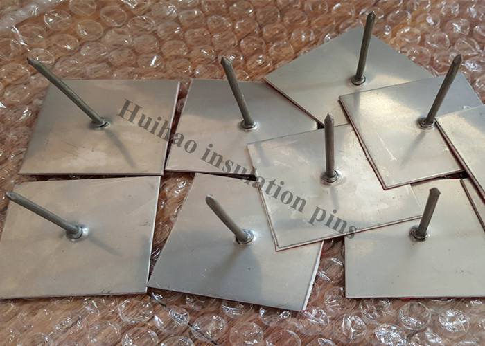 Steel Self Adhesive Insulation anchor Pins 6-1/2 " For Flexible Duct Connector