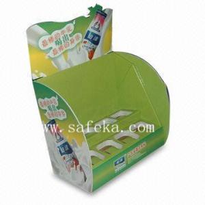 China New Drinks POS Cardboard Counter display stand for promotion wholesale